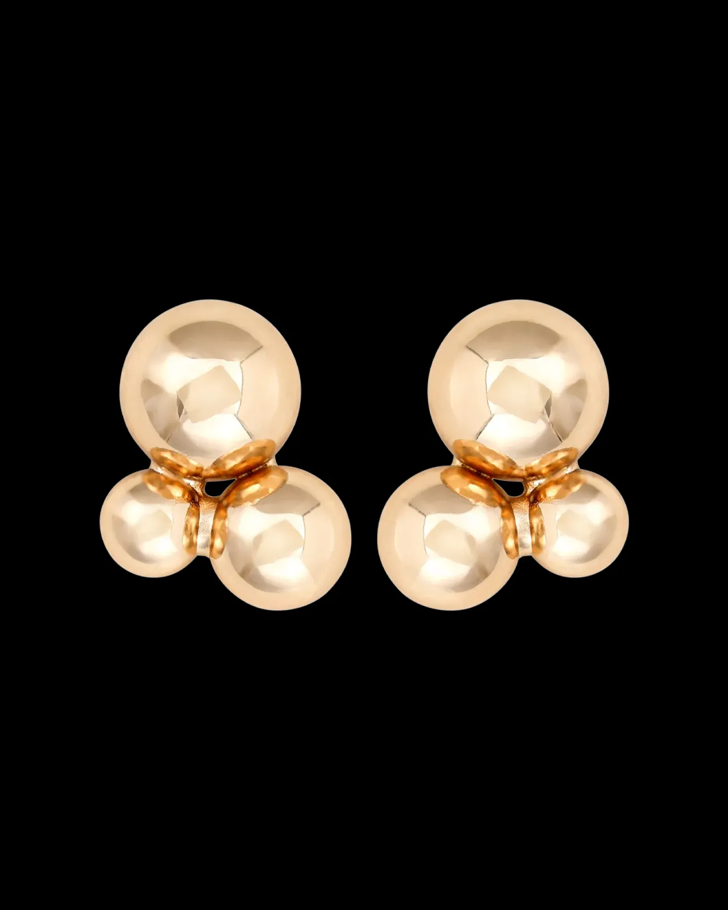 Clous d'oreilles - Golden Trio