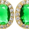 Clous d'oreilles - Green Princess