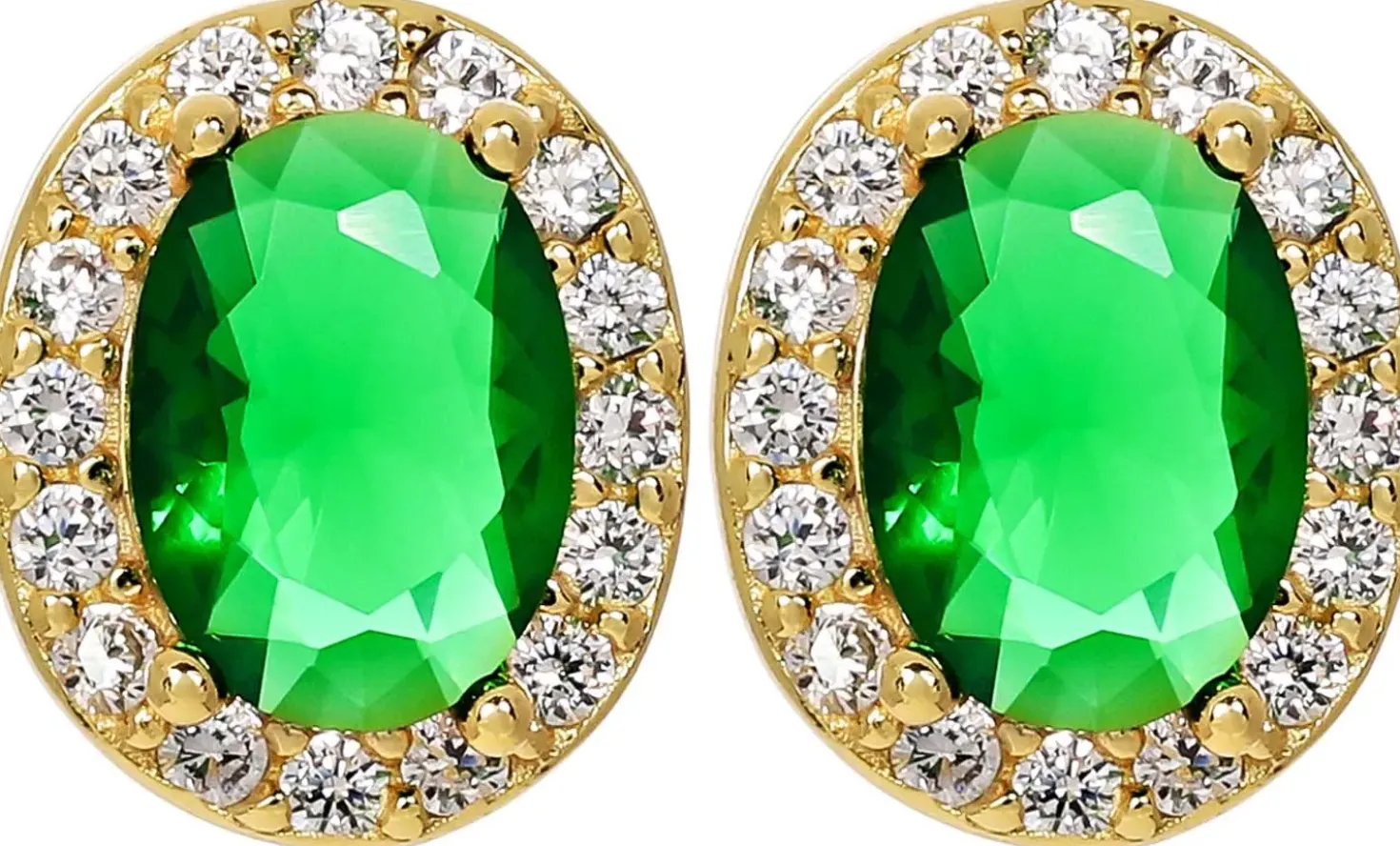 Clous d'oreilles - Green Princess