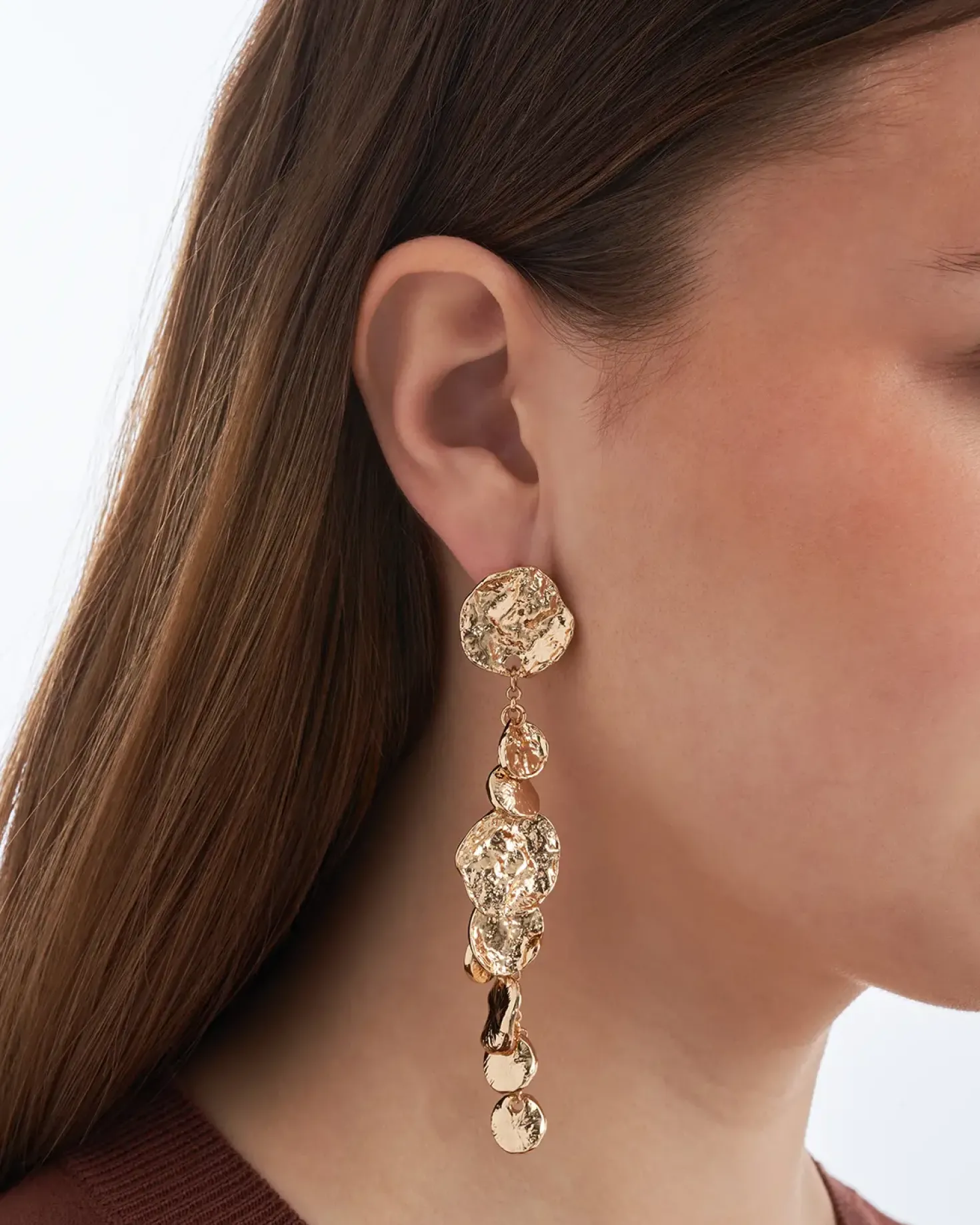 Clous d'oreilles - Hammered Plates