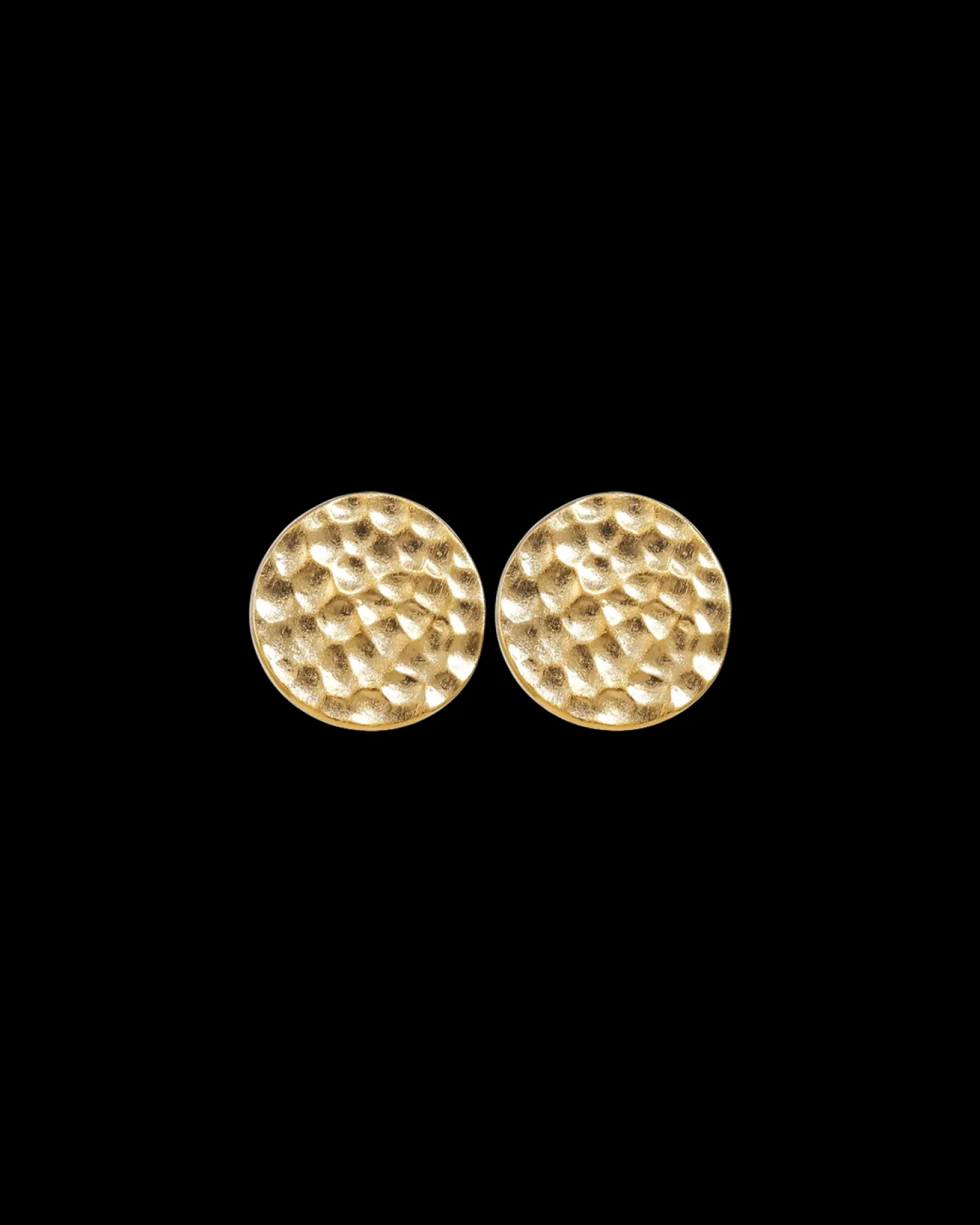 Clous d'oreilles - Hammered Gold