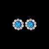 Clous d'oreilles - Hematite Flower