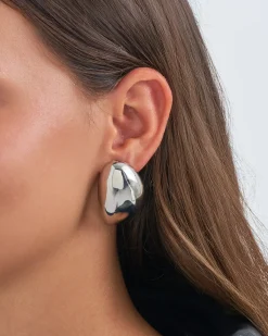 Clous d'oreilles - Irregular Silver