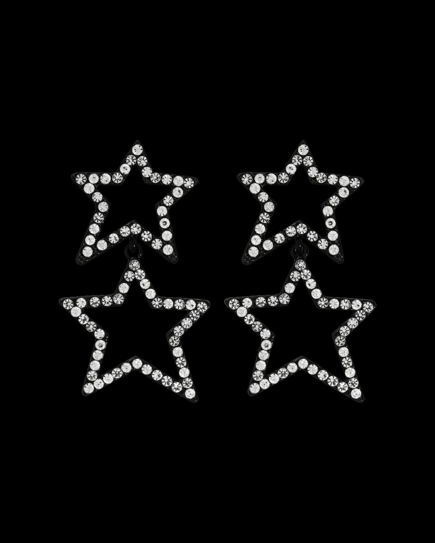 Clous d'oreilles - Onyx Stars
