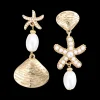 Clous d'oreilles - Pearly Shells