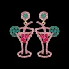 Clous d'oreilles - Pink Cocktail