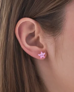 Clous d'oreilles - Pink Starfish
