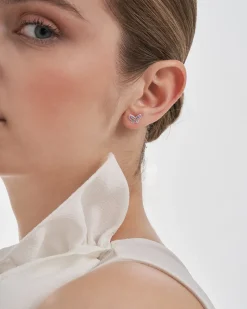 Clous d'oreilles - Pink Wing