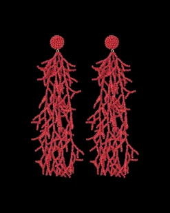 Clous d'oreilles - Red Corals