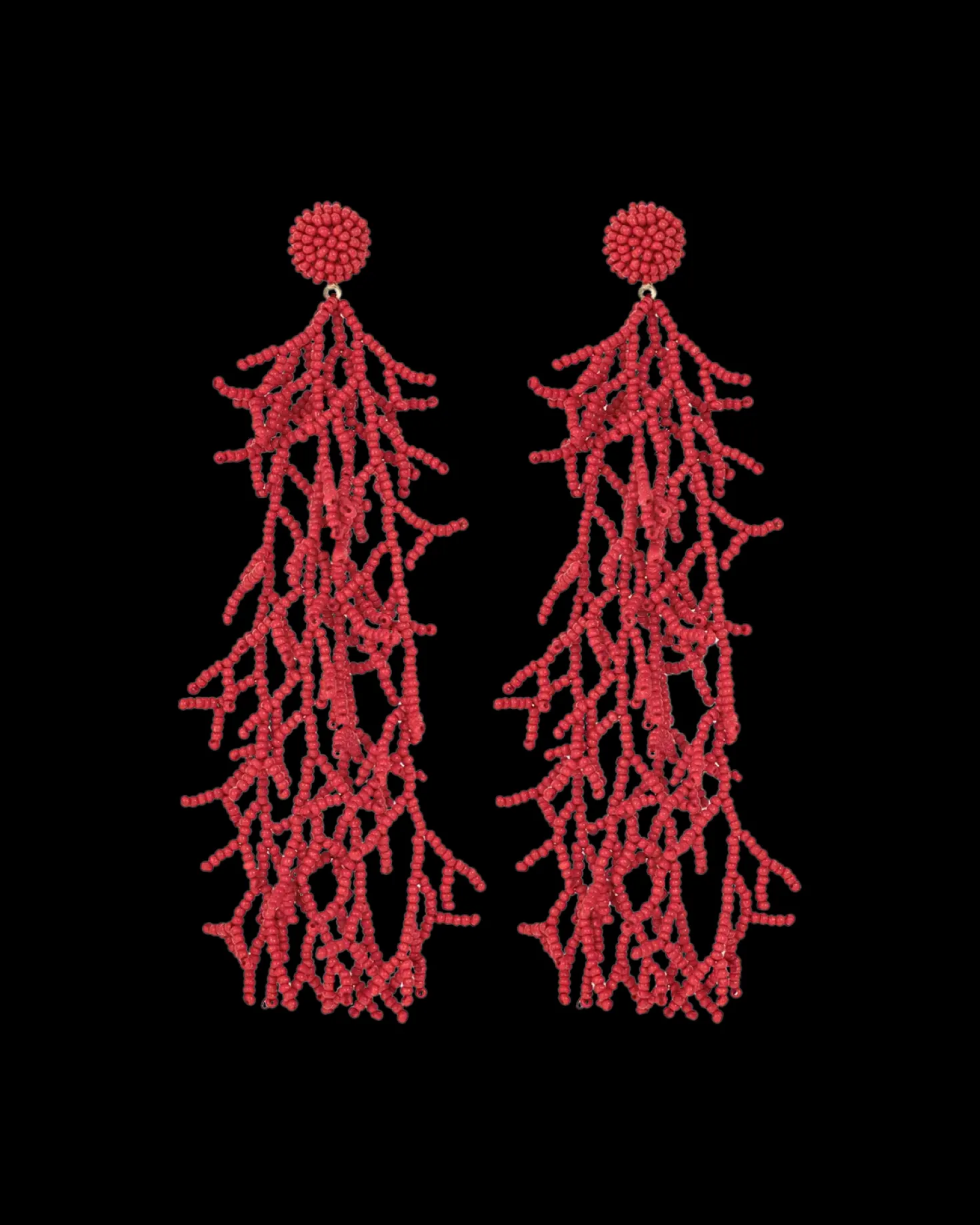 Clous d'oreilles - Red Corals