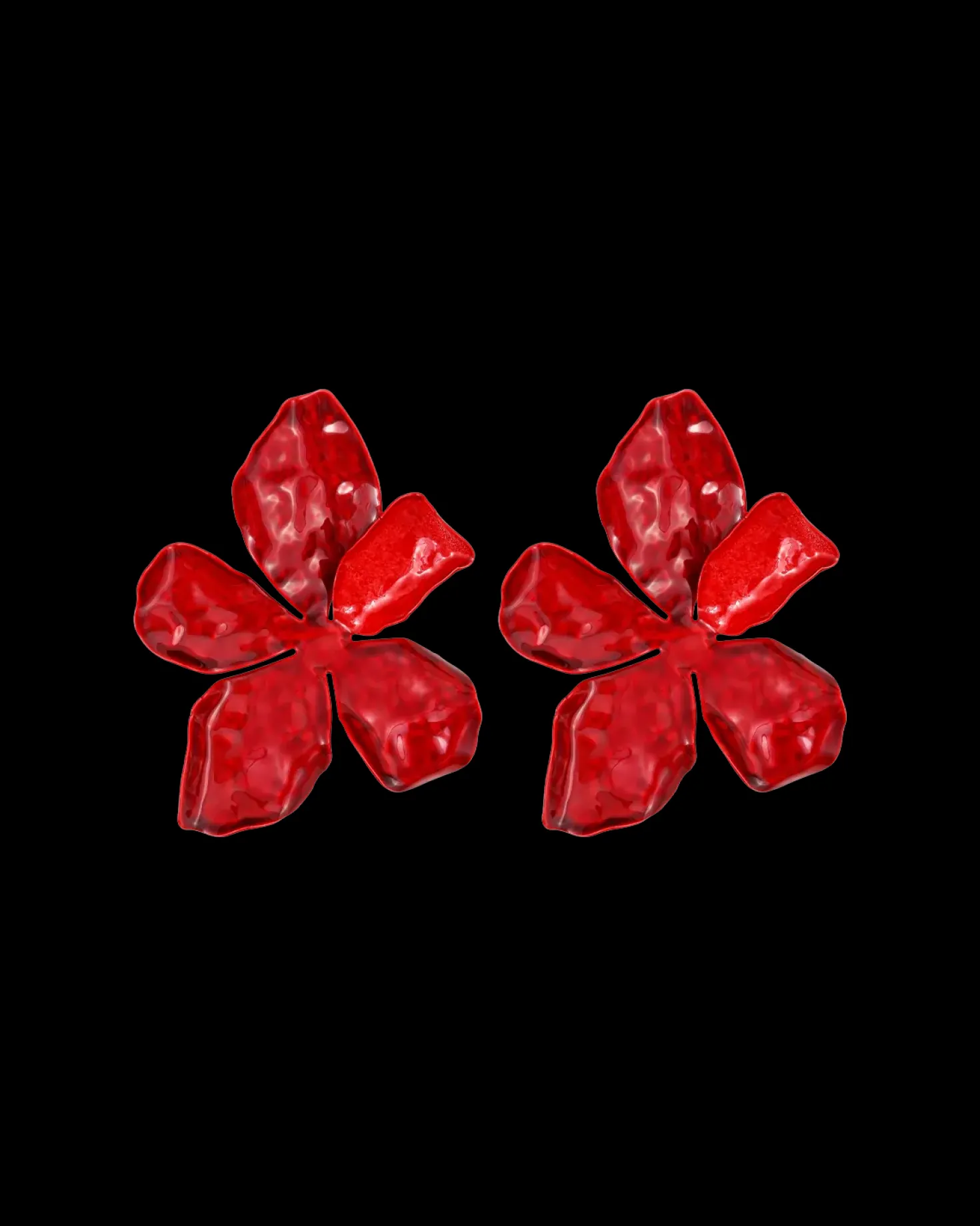 Clous d'oreilles - Red Hawaii