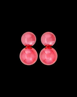 Clous d'oreilles - Red Pearls