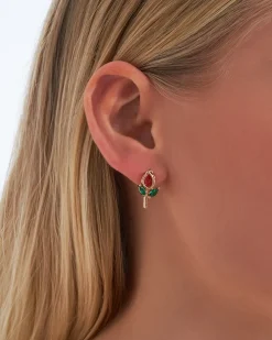 Clous d'oreilles - Red Tulip