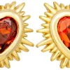 Clous d'oreilles - Red Zirconia