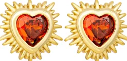 Clous d'oreilles - Red Zirconia