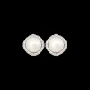 Clous d'oreilles - Round Pearls