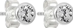 Clous d'oreilles - Round Zirconia