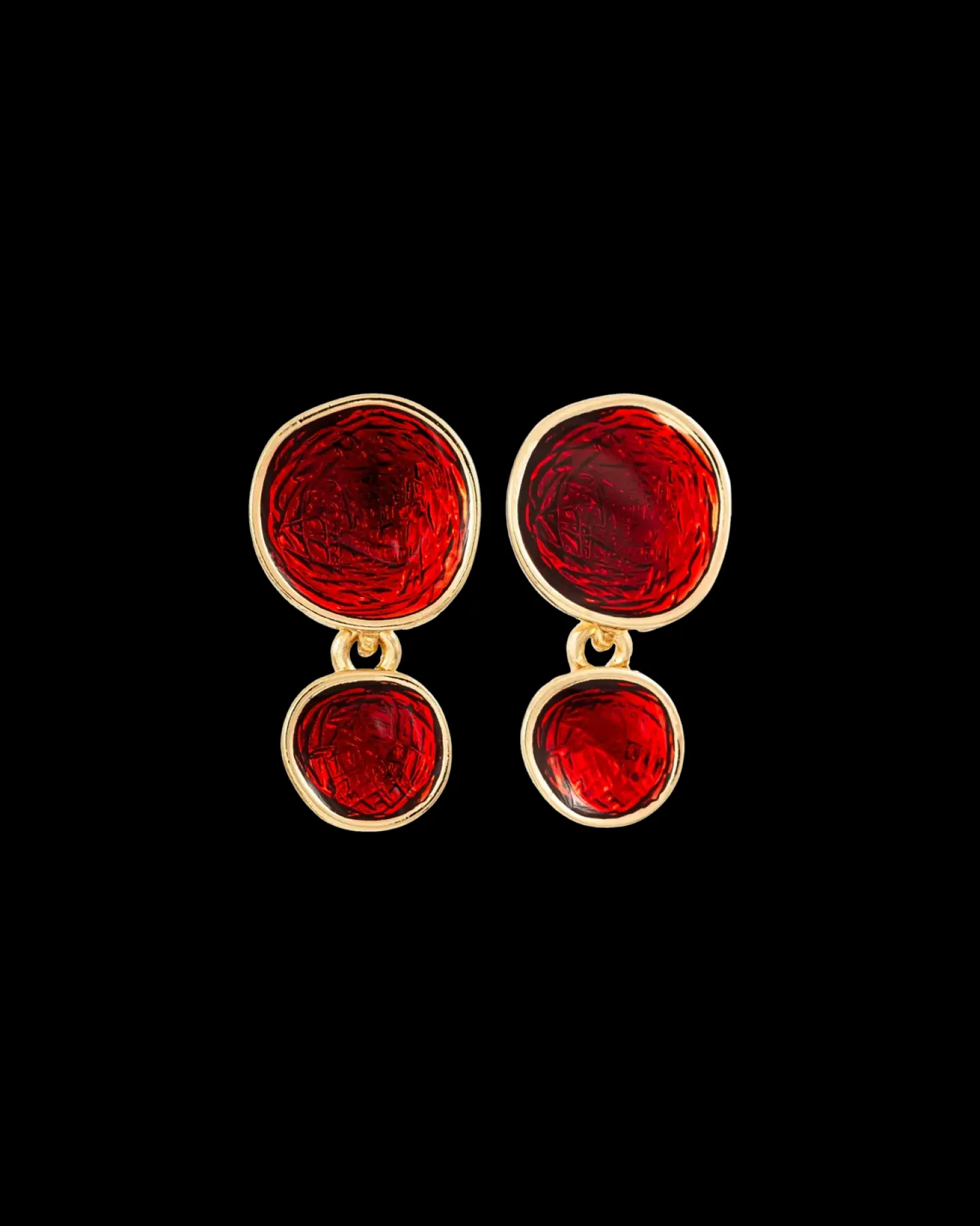 Clous d'oreilles - Ruby Glaze