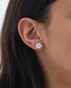 Clous d'oreilles - Shell Flower