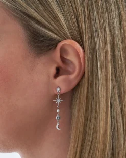 Clous d'oreilles - Silver Galaxy