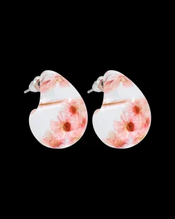 Clous d'oreilles - Transparent Flower