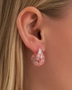Clous d'oreilles - Transparent Flower