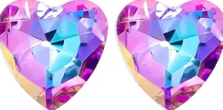 Clous d'oreilles - Violet Hearts