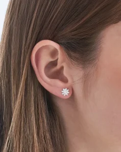 Clous d'oreilles - White Blossom