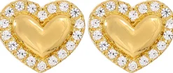 Clous d'oreilles - Zirconia Hearts