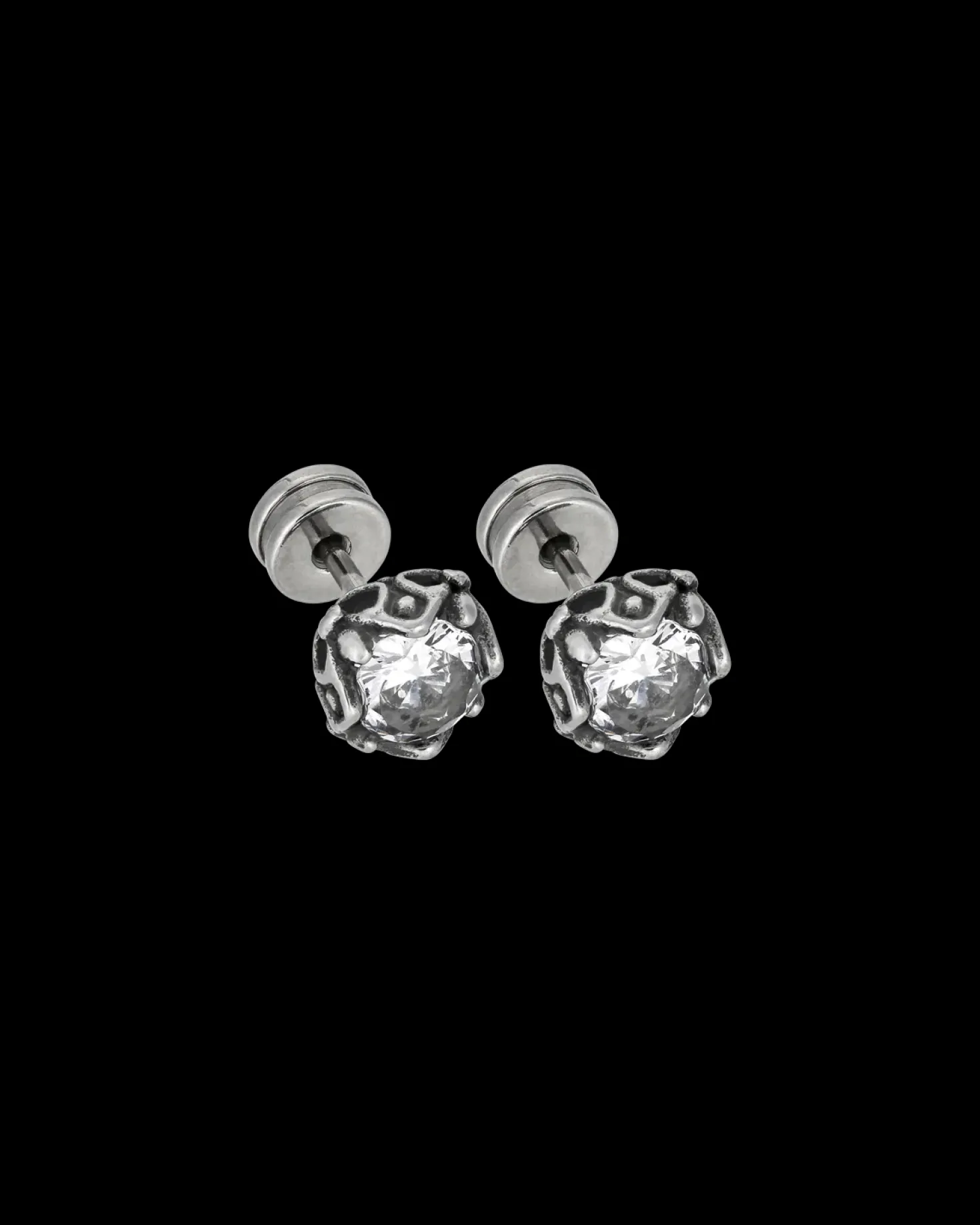 Clous d'oreilles pour homme - Dark Rose