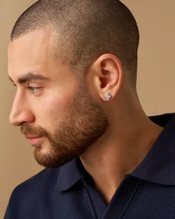 Clous d'oreilles pour homme - Zirconia Shapes