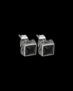 Clous d'oreilles pour homme - Black Steel