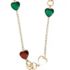 Collier - Emerald Hearts