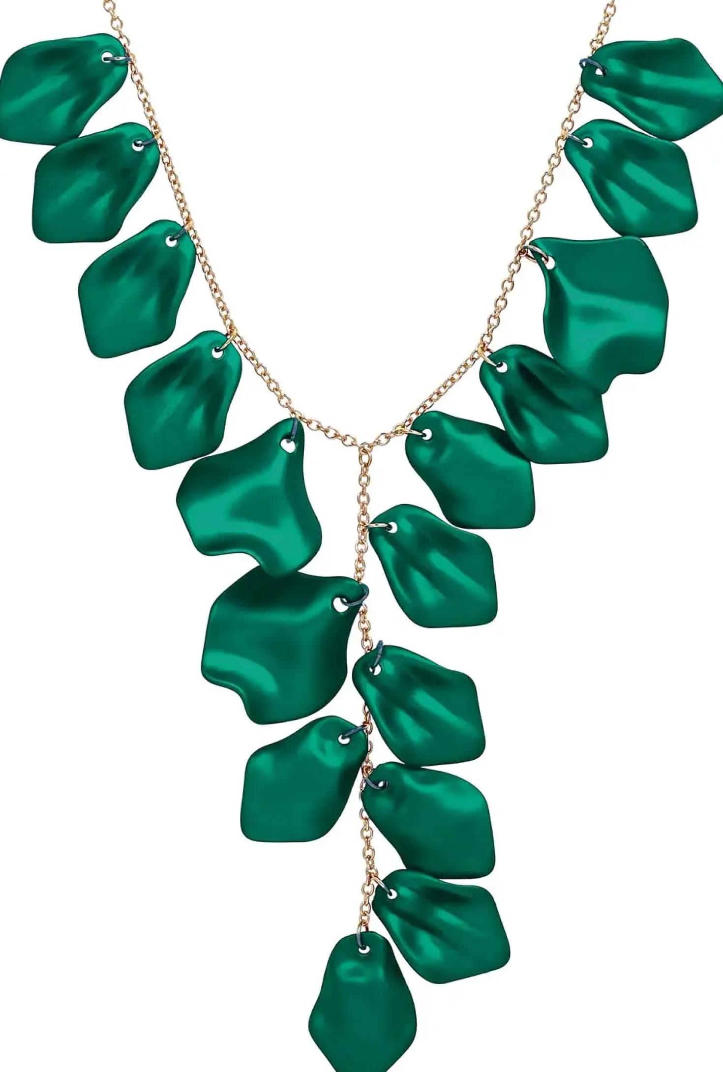 Collier - Emerald Leaves