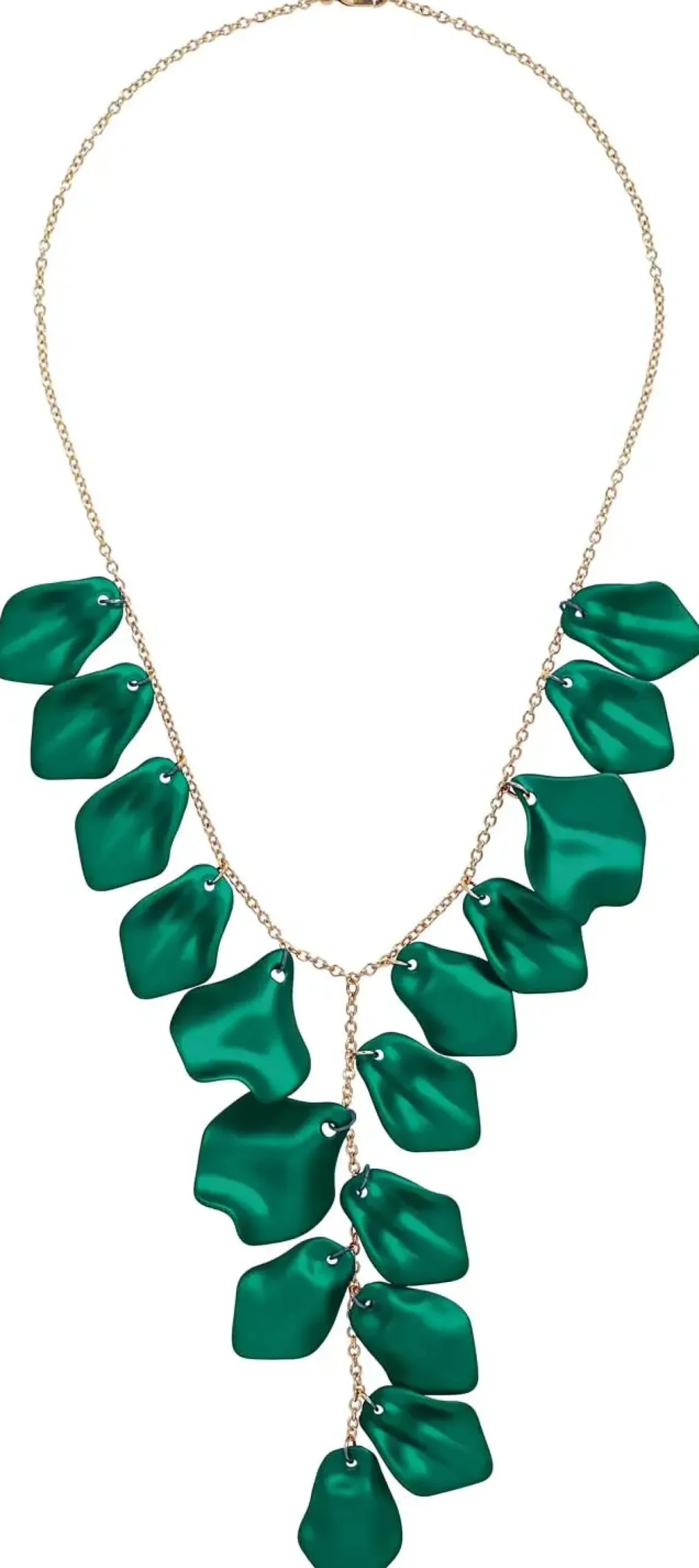 Collier - Emerald Leaves