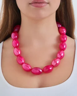 Collier - Fuchsia Marble