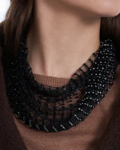 Collier - Hematite Mesh