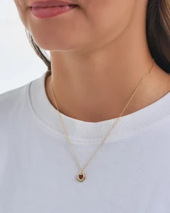 Collier - Red Zirconia