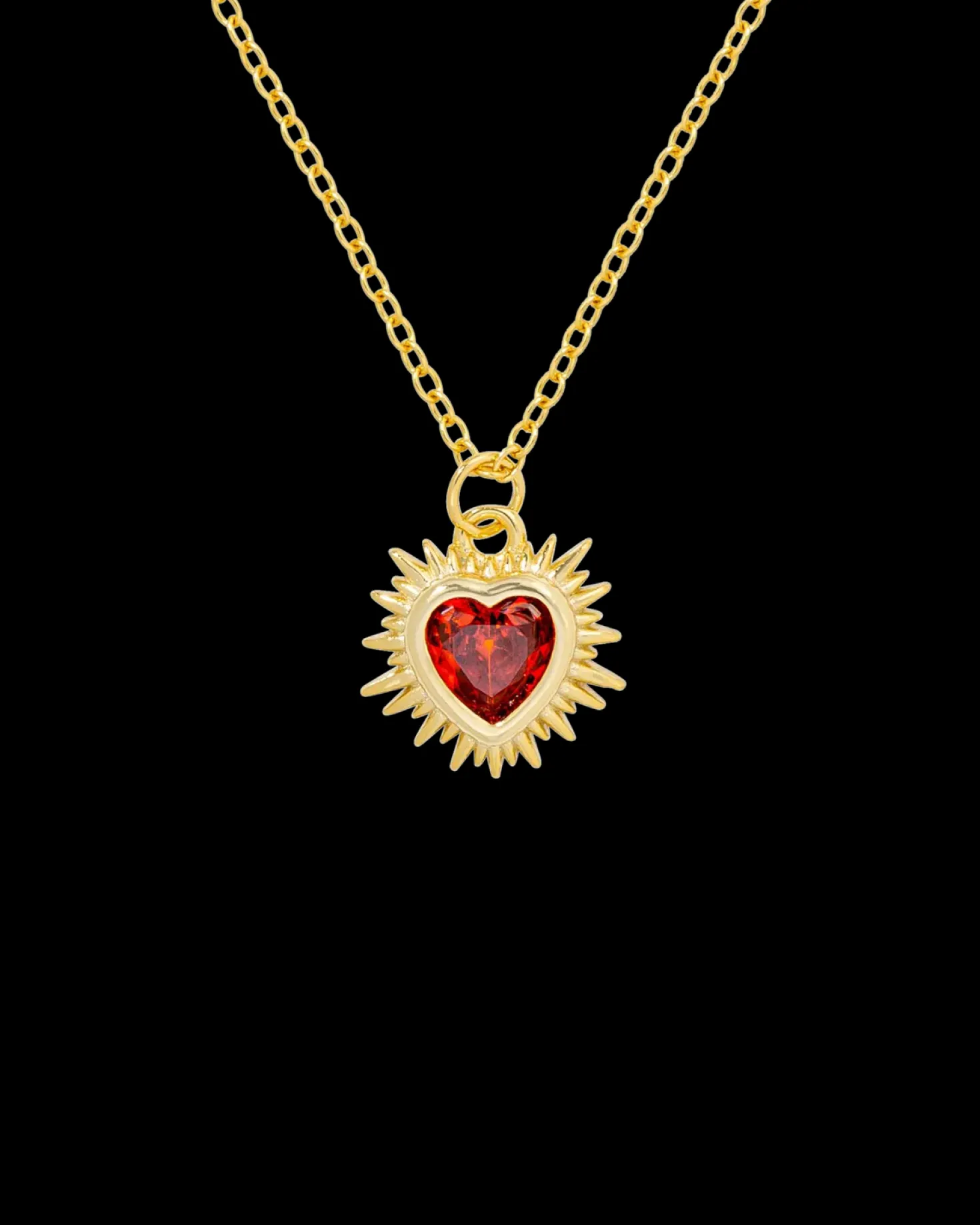 Collier - Red Zirconia