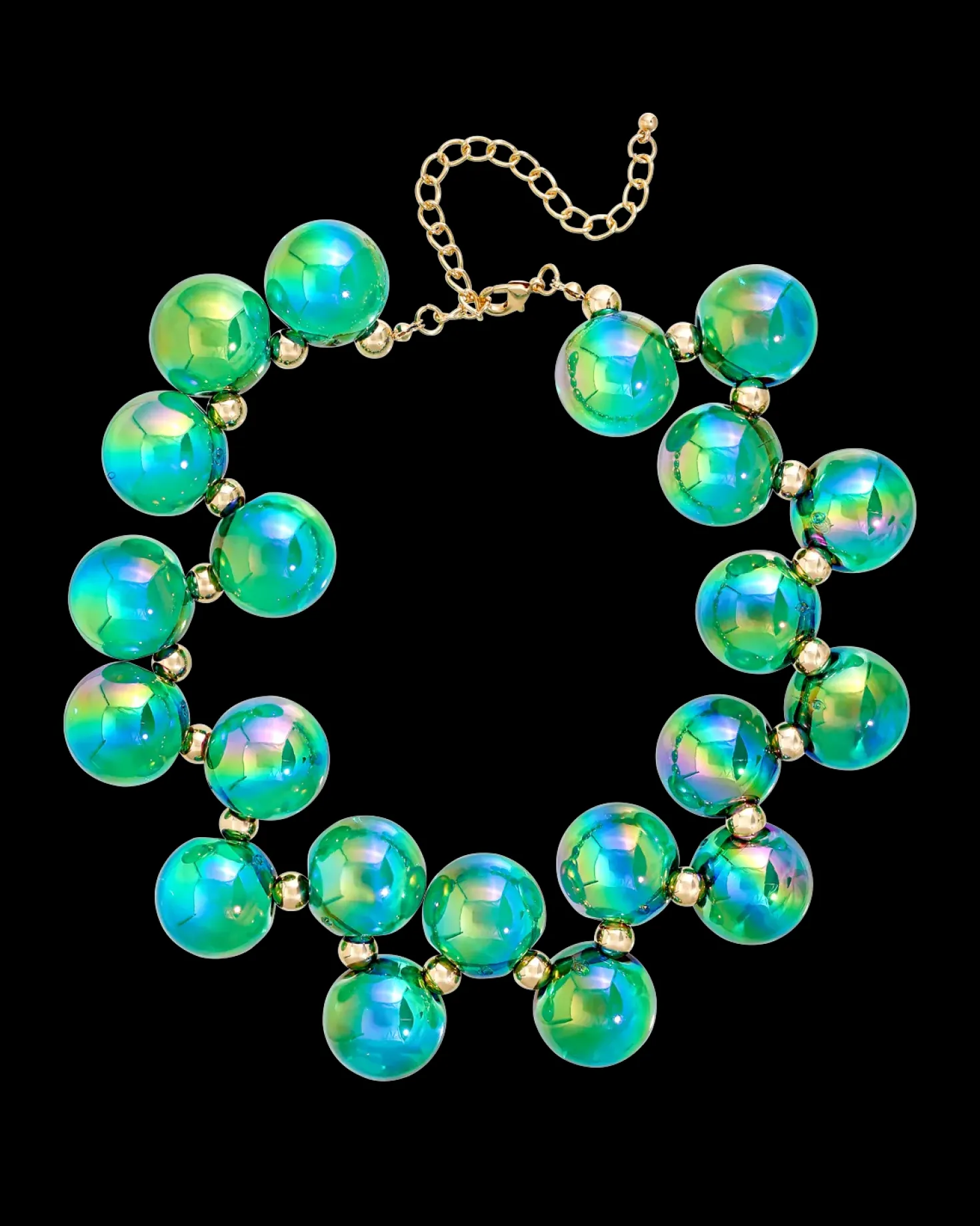 Collier - Shiny Seafoam