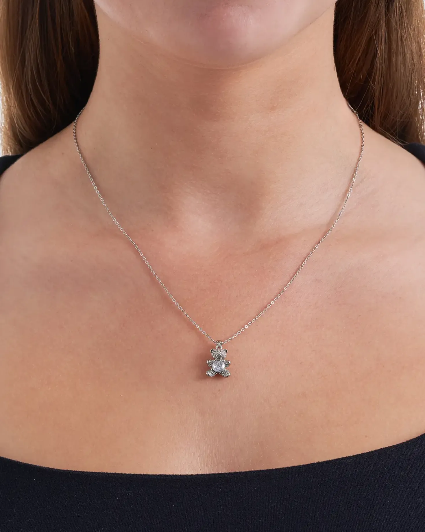 Collier - Silver Teddy