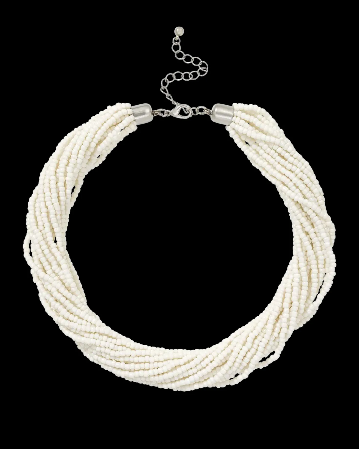 Collier - White Glass