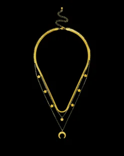 Collier multirangs - Golden Trio