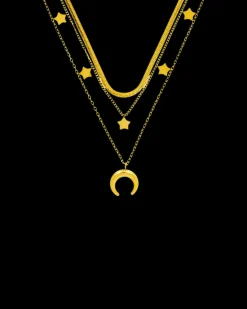 Collier multirangs - Golden Trio