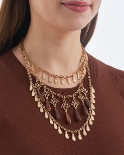 Collier multirangs - Brown Boho