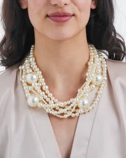 Collier multirangs - Chunky Pearls