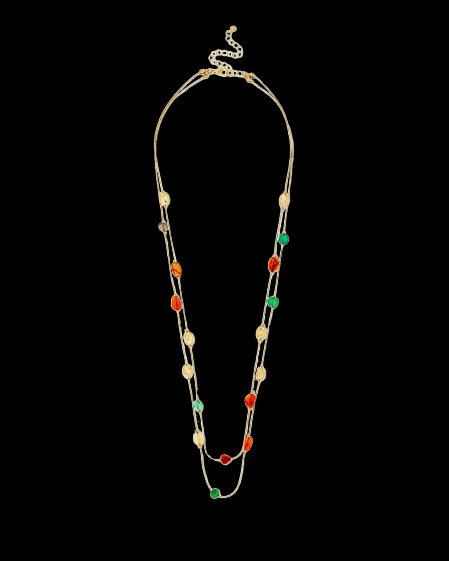 Collier multirangs - Colorful Agate
