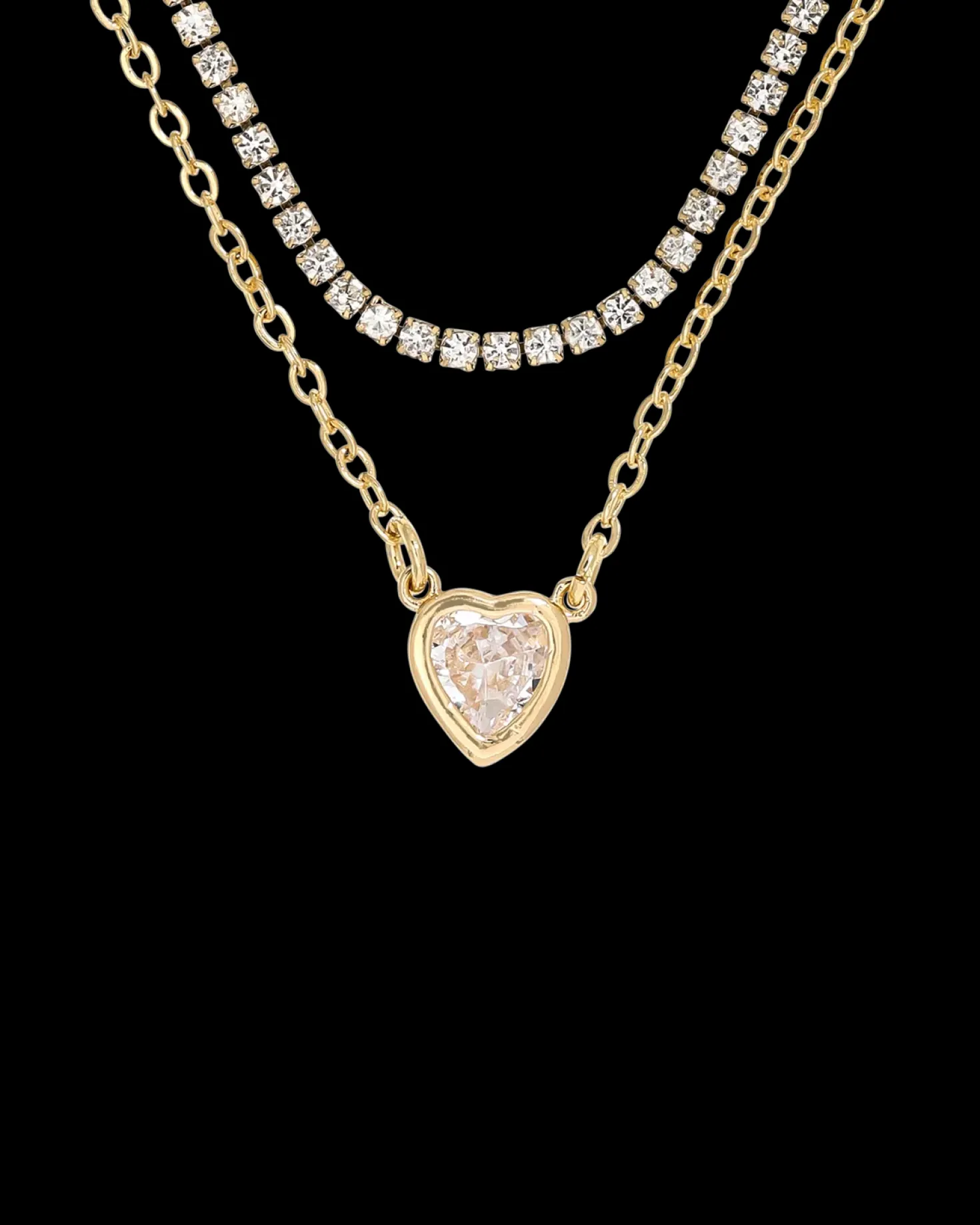 Collier multirangs - Cute Heart