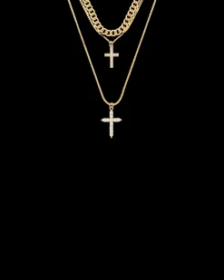 Collier multirangs - Double Cross