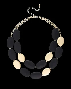 Collier multirangs - Elegant Black